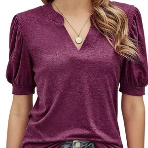 BRAND NEW  short sleeve  women's TOP mauve SIZE small